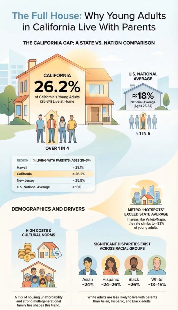 California Young Adults Living At Home
